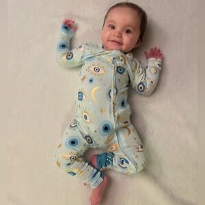 Posh Peanut bamboo convertible footie 12-18 months